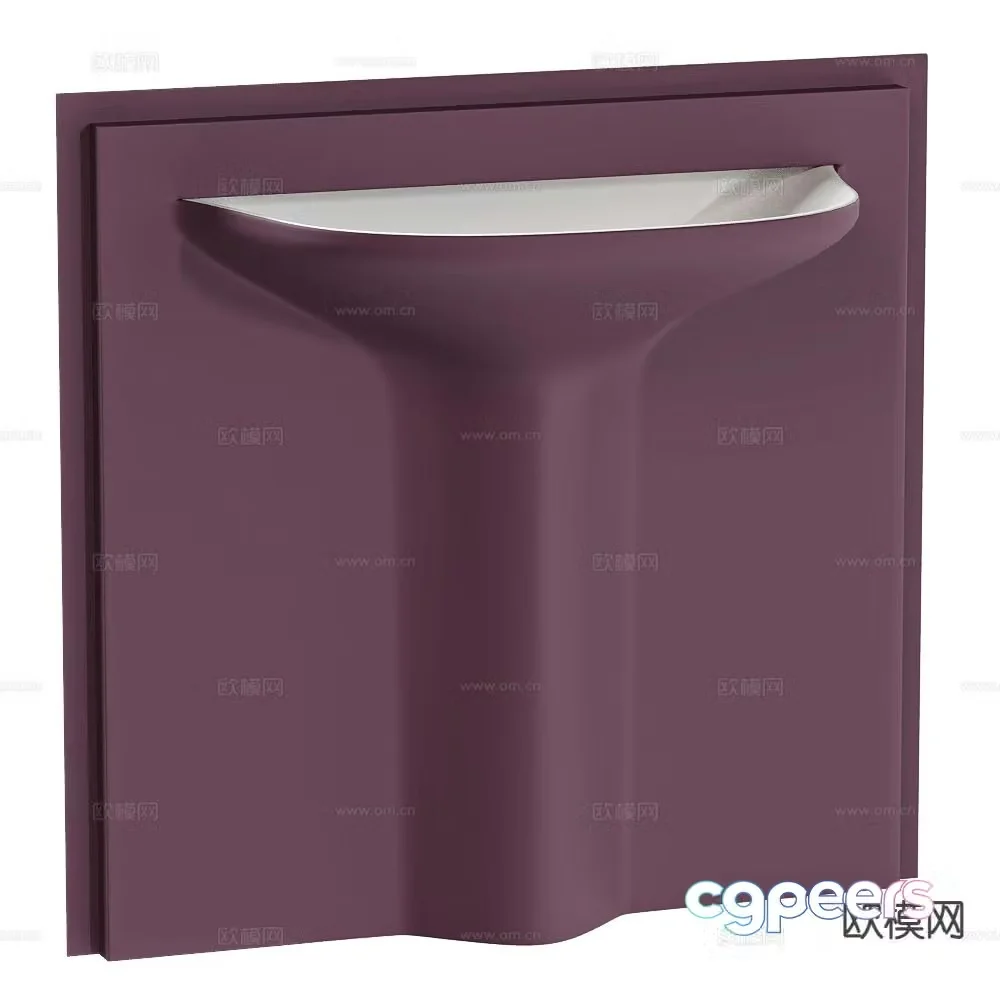ABBER column basin washbasin 3D model