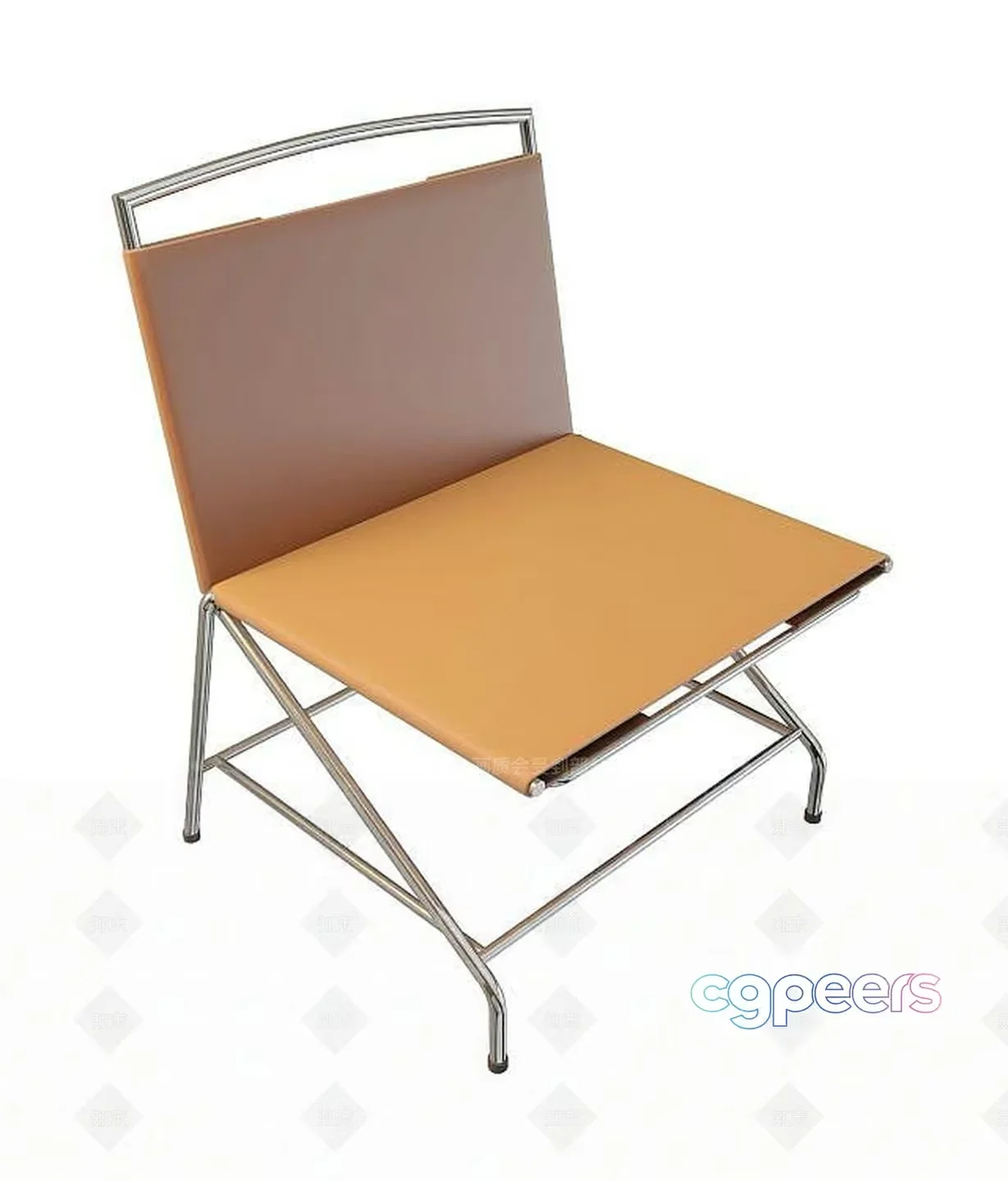Brown And Silver Chair 3D Model – 11241 – VRAY Render