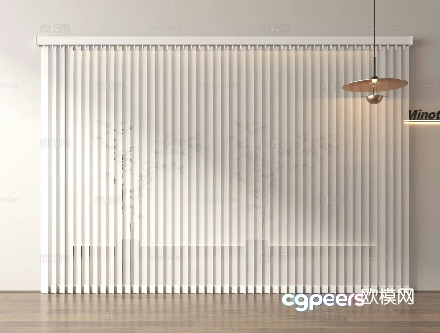 Curtain Venetian blinds Dream curtain 3d model