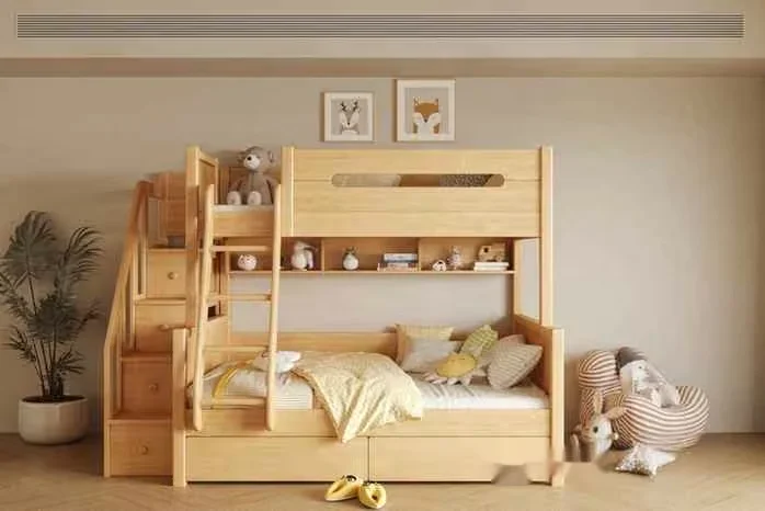 Light Wood Bunk Bed 3D Model – 13809 – CORONA Render