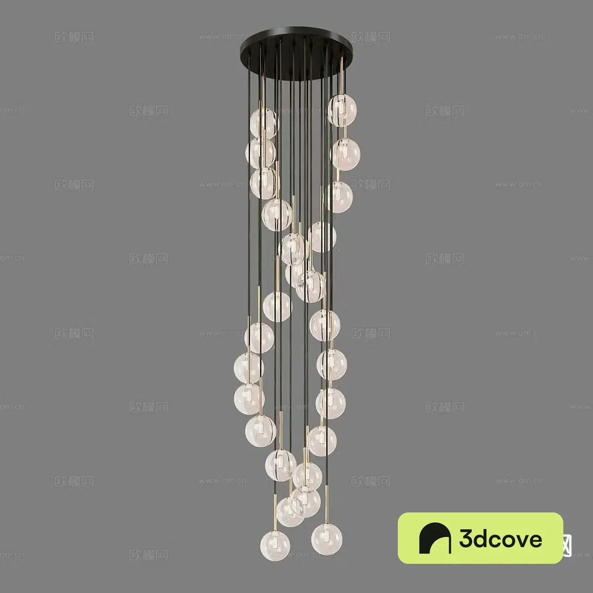 Ball suction cup chandelier