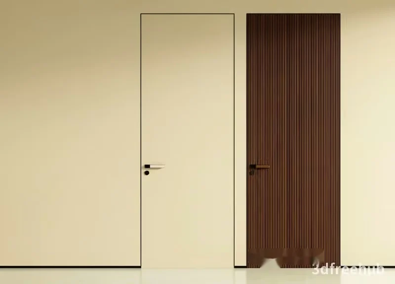 Modern Interior Doors 3D Model – 19340 – VRAY Render