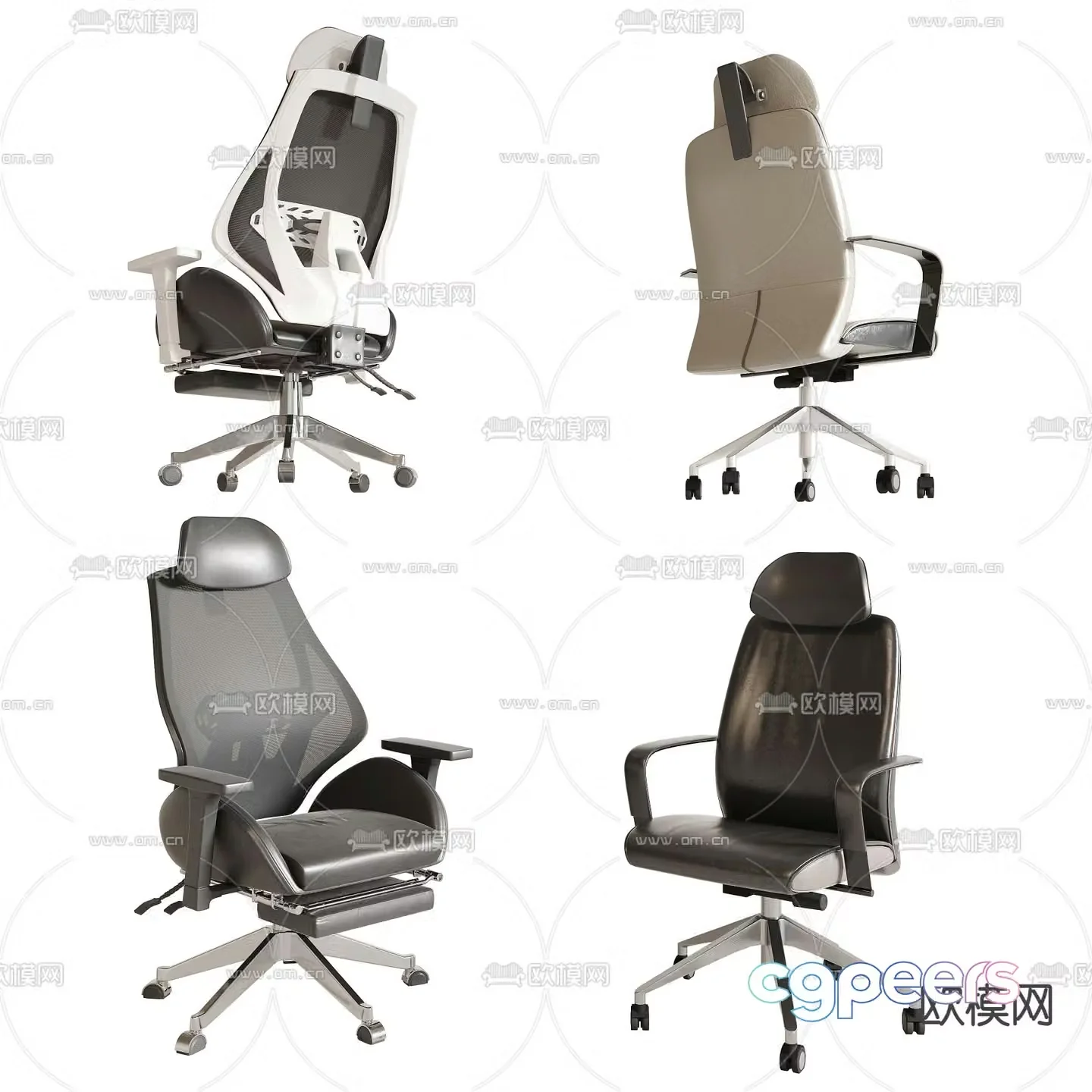 Office chair executive chair boss chair 3d model