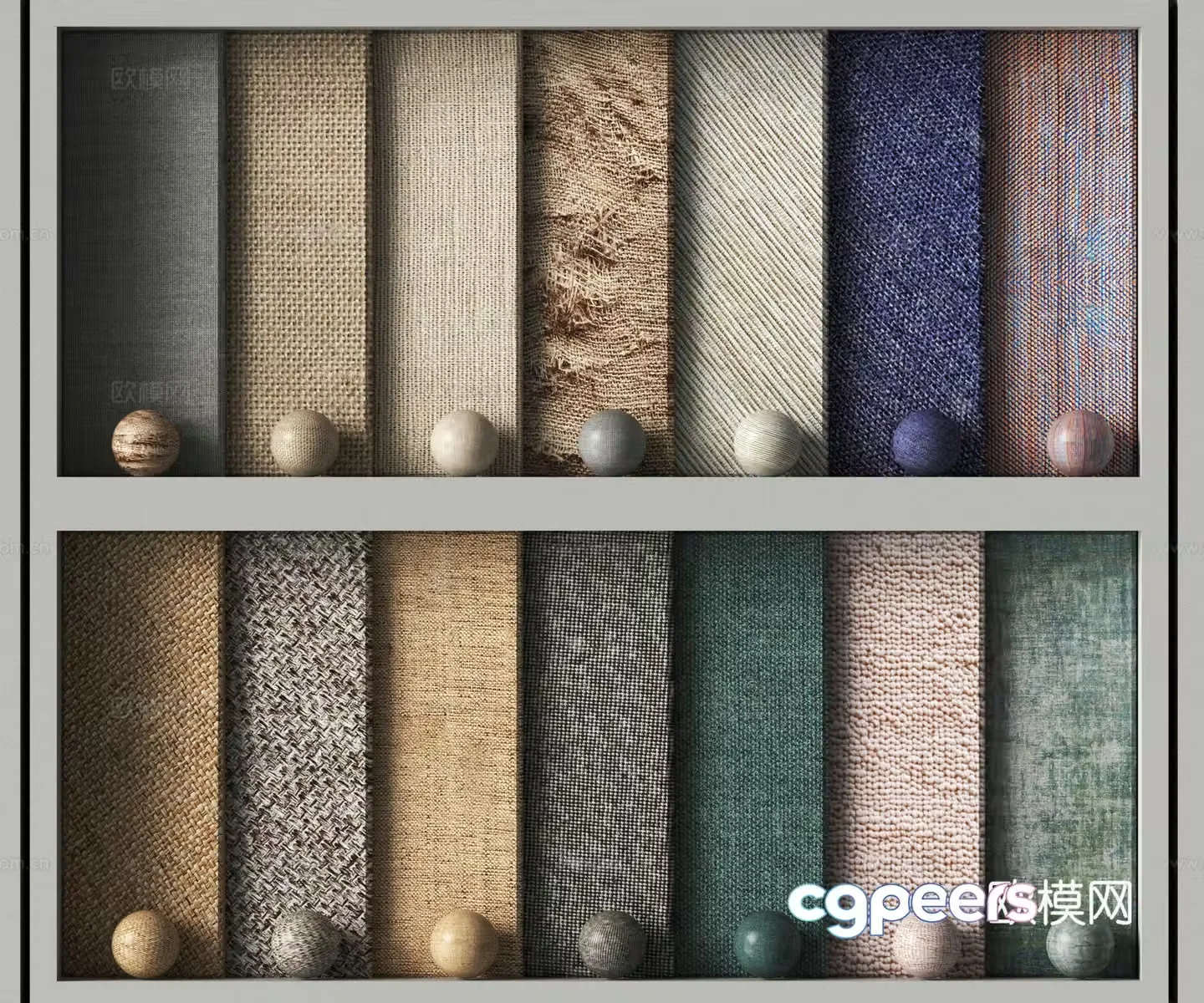 Modern fabric 3d model