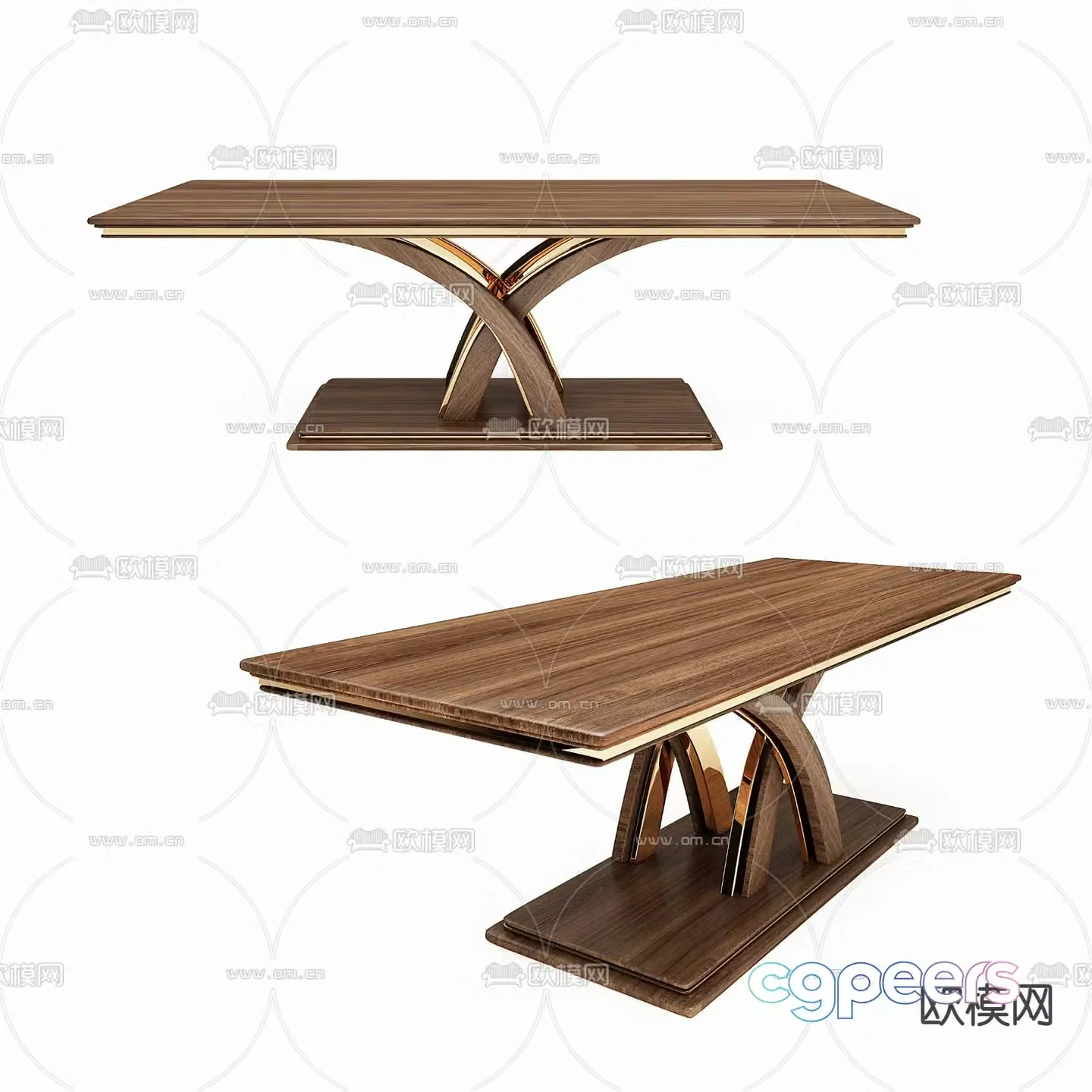 Cattelan Italia modern light luxury bar dining table 3D model