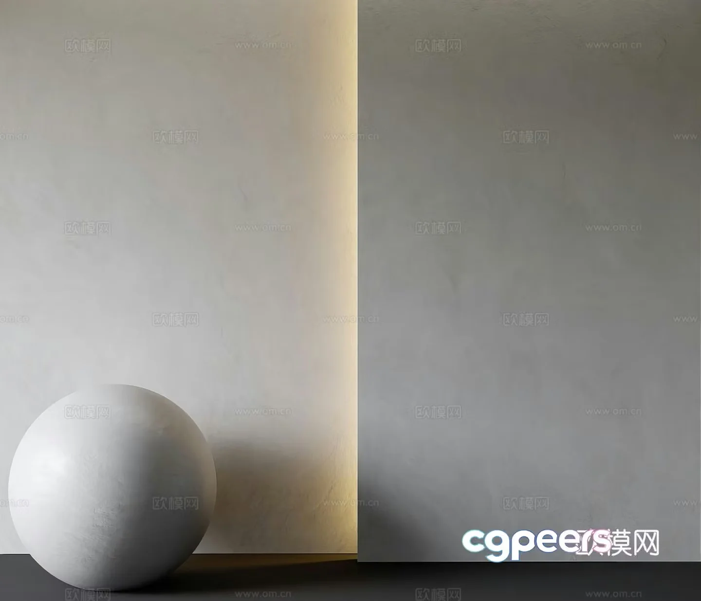 Microcement coating 3d model