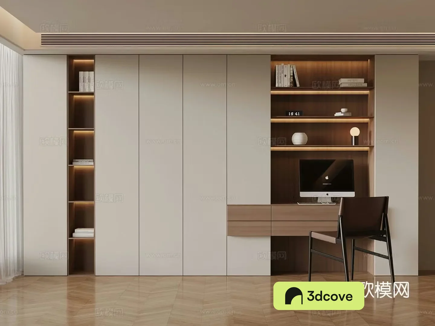 Modern minimalist bookcase decorative ornaments