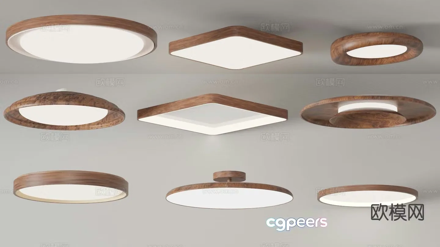Wabi-sabi ceiling lamp 3d model