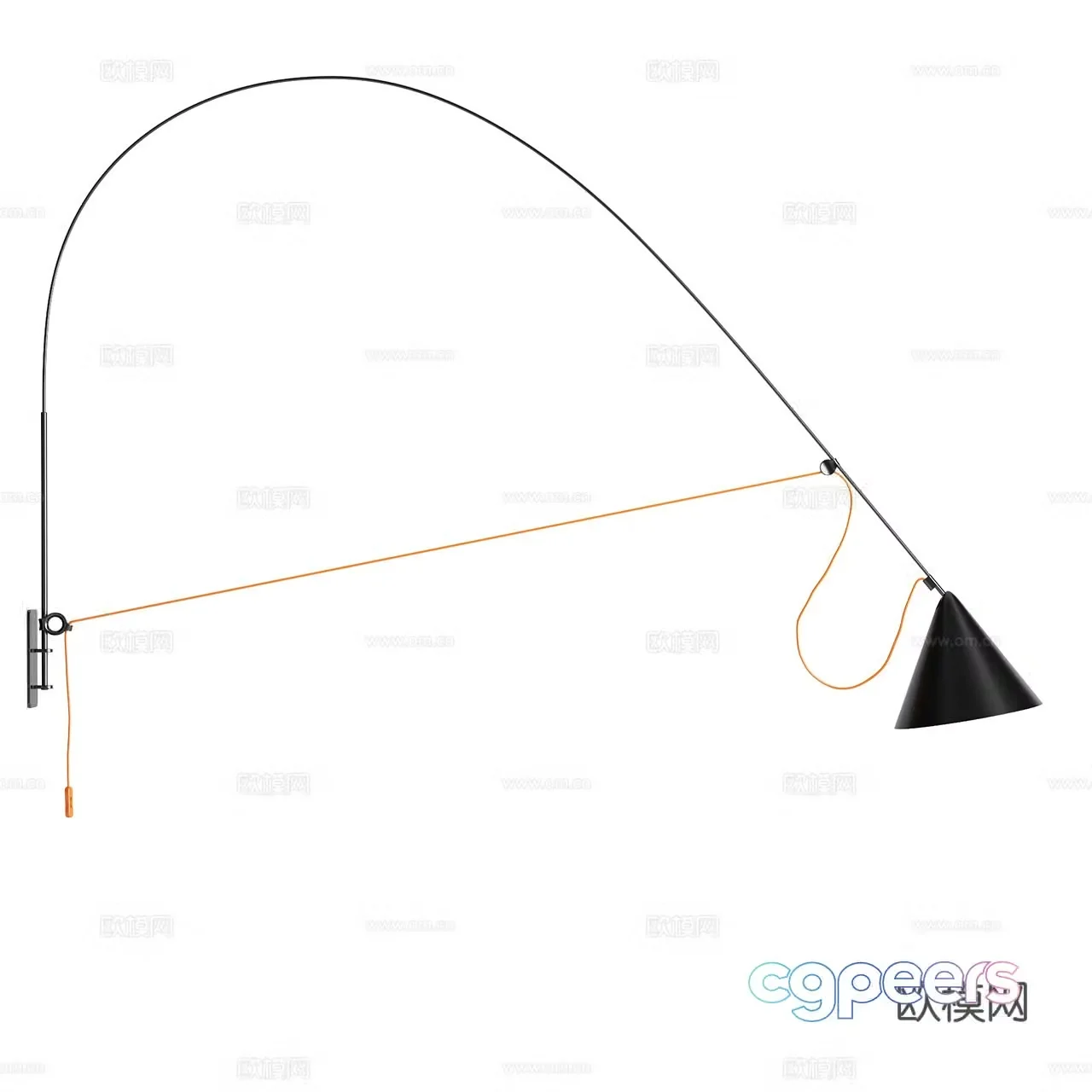 Midgard Minimalist Wall Light Metal Wall Light Modern Wall Light Retro Wall Light 3D Model