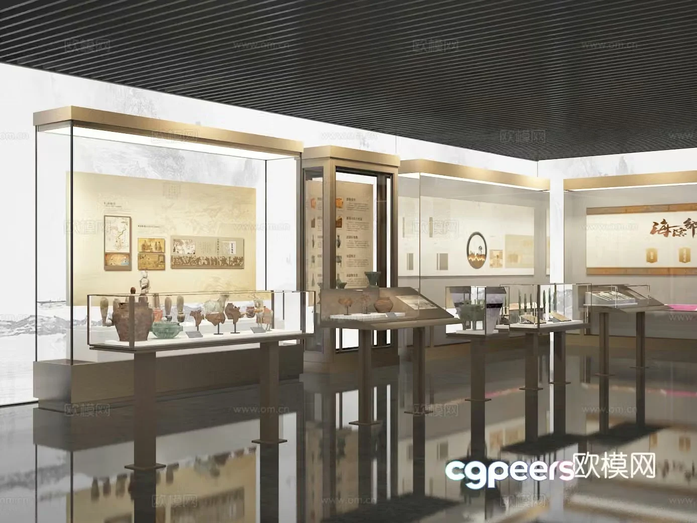 Exhibition hall 3d model