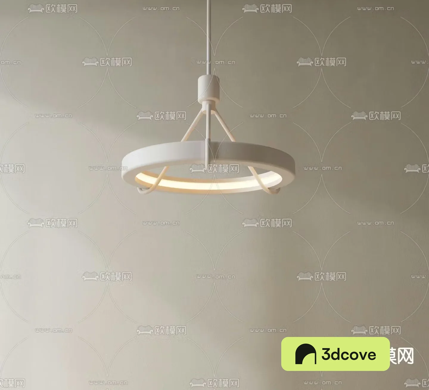 Restaurant ring chandeliers