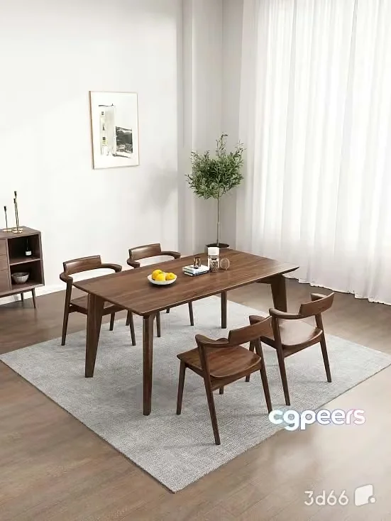 Modern Dining Room 3D Model – 21081 – VRAY Render