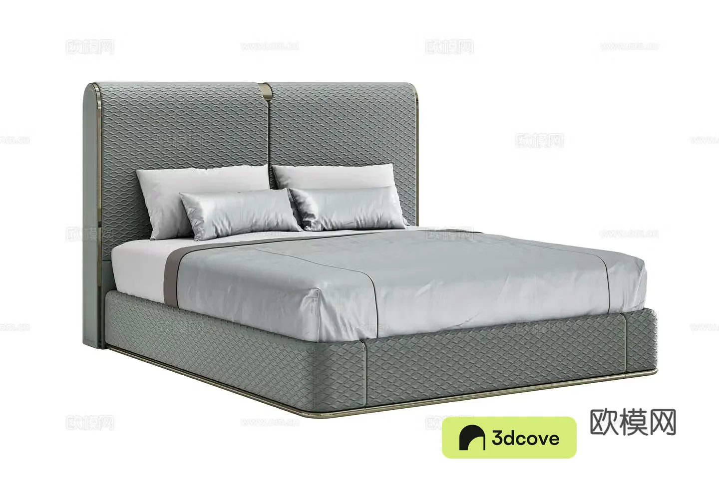 Light luxury double bed