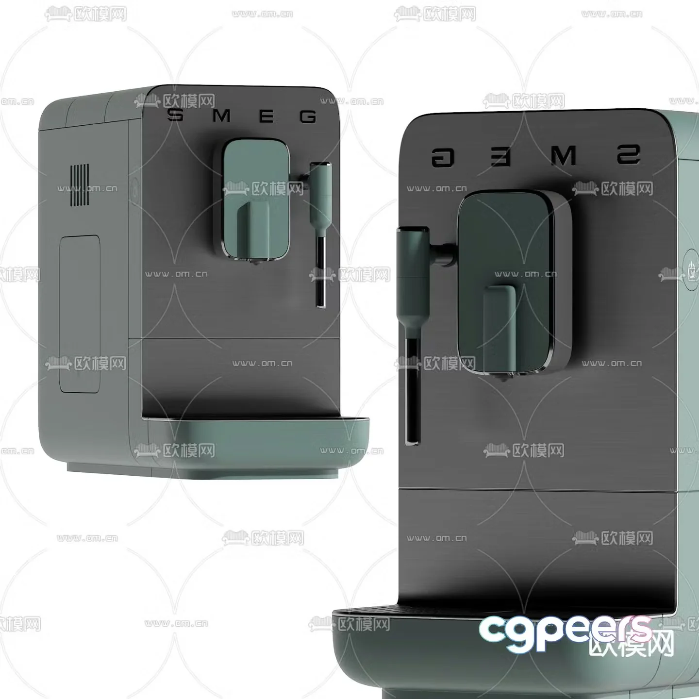 Simple coffee machine 3d model