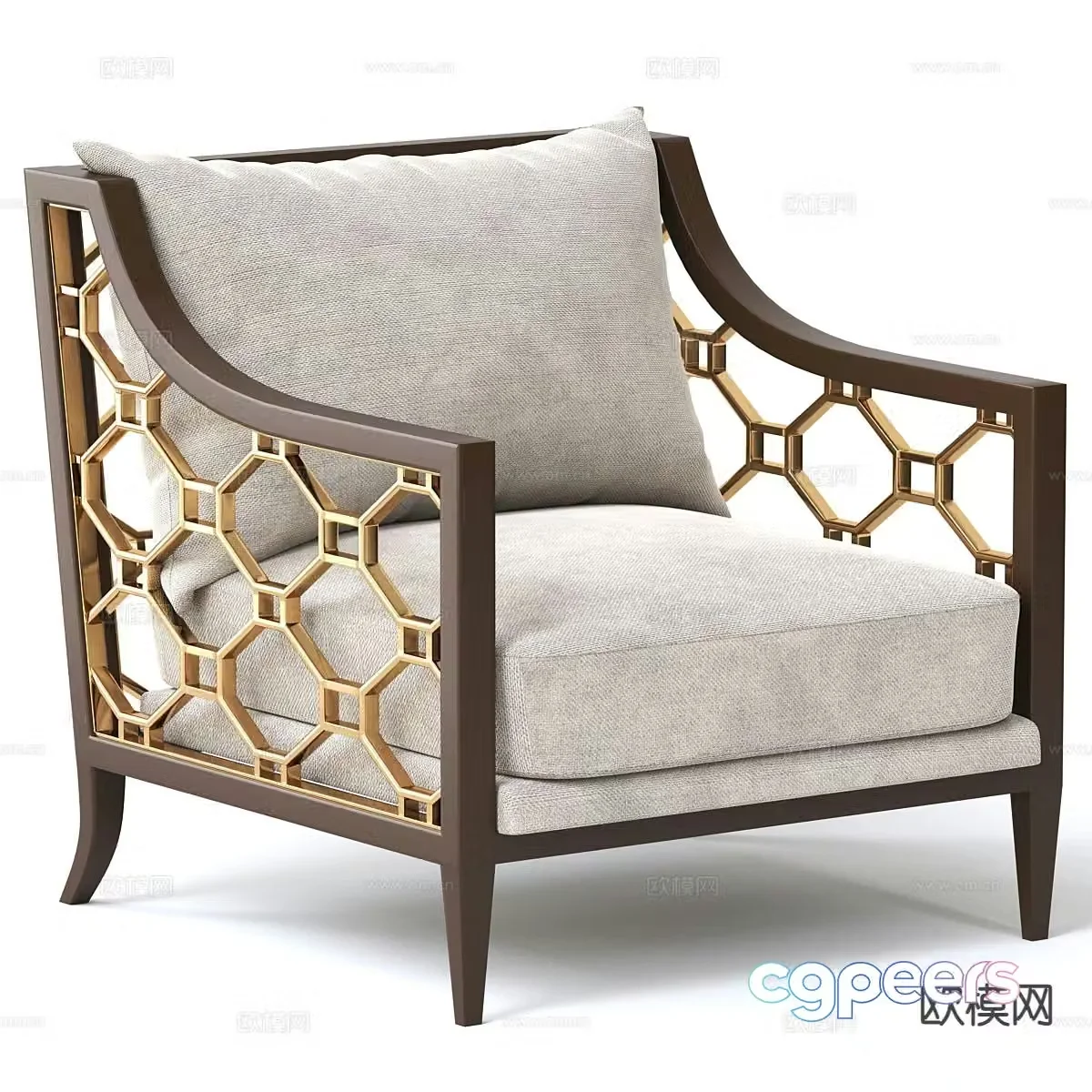 Single sofa 3d model