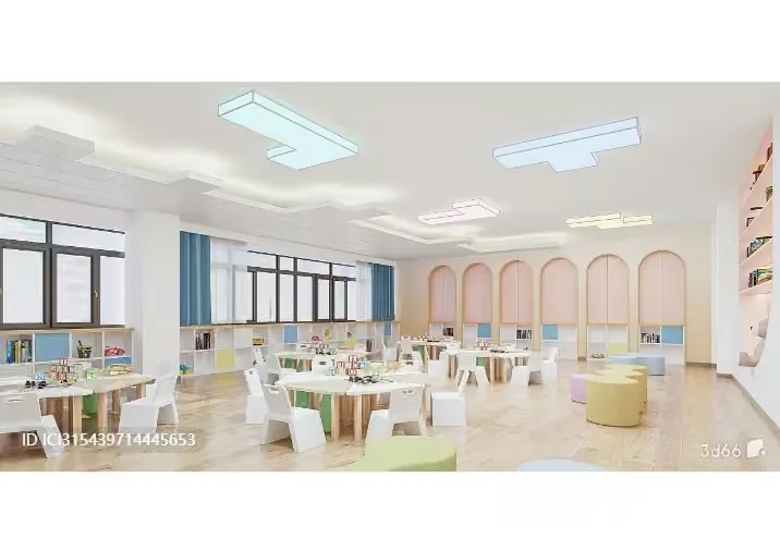 A Modern Classroom 3D Model – 18006 – VRAY Render