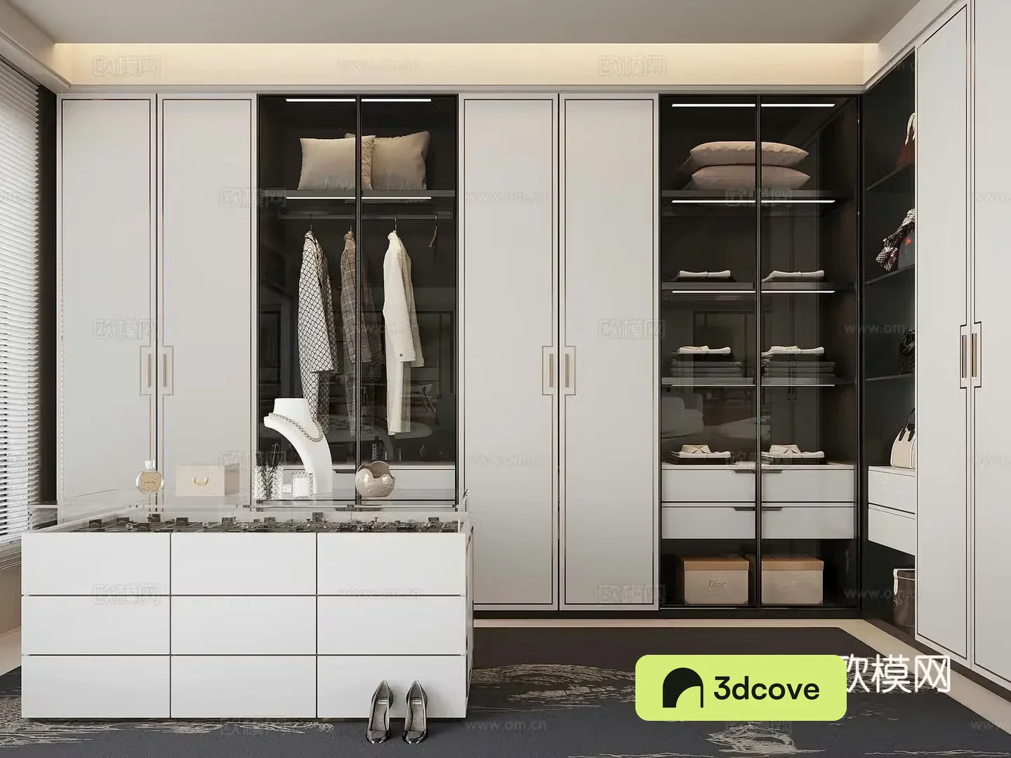 New Chinese style cloakroom