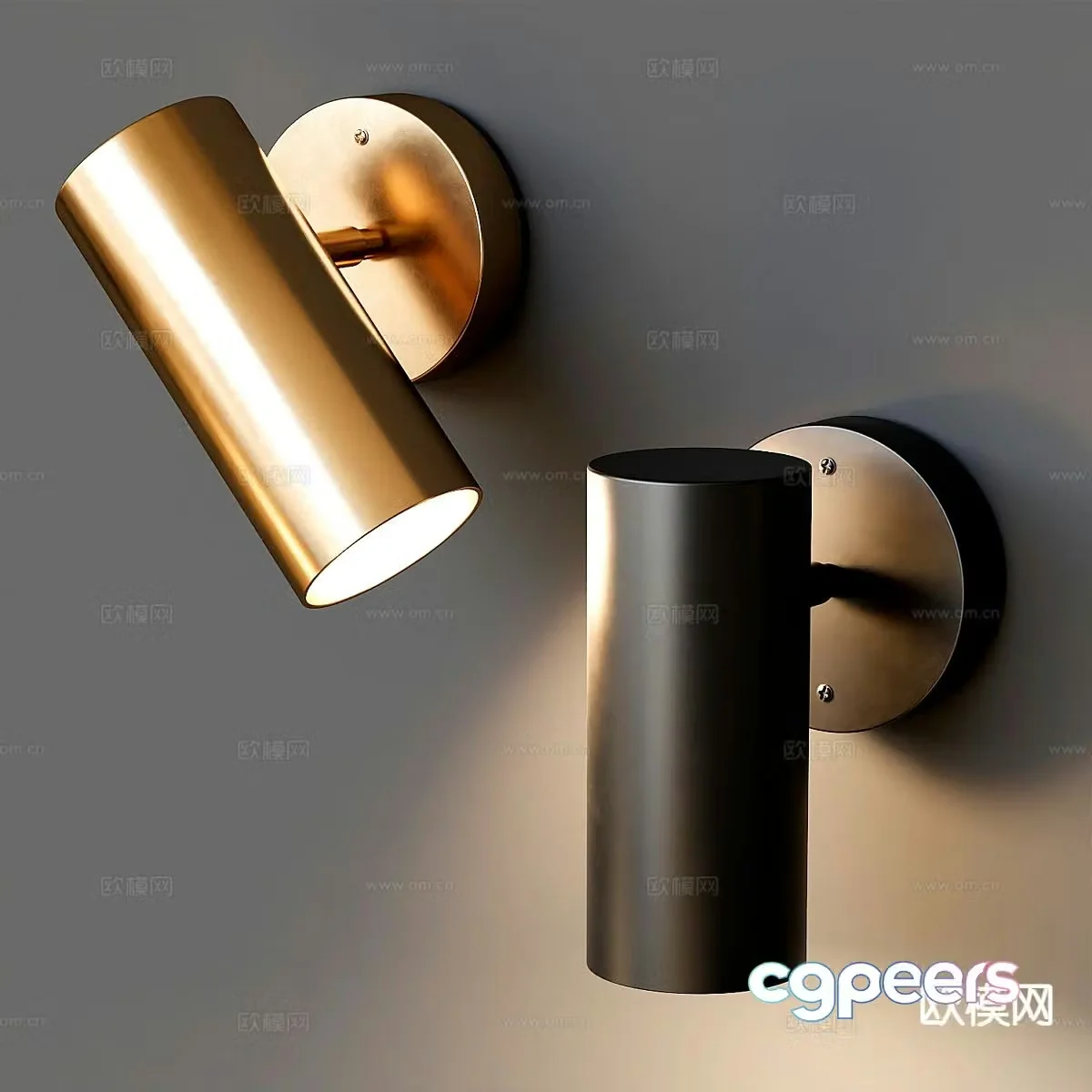Modern ambient light wall lamp 3d model