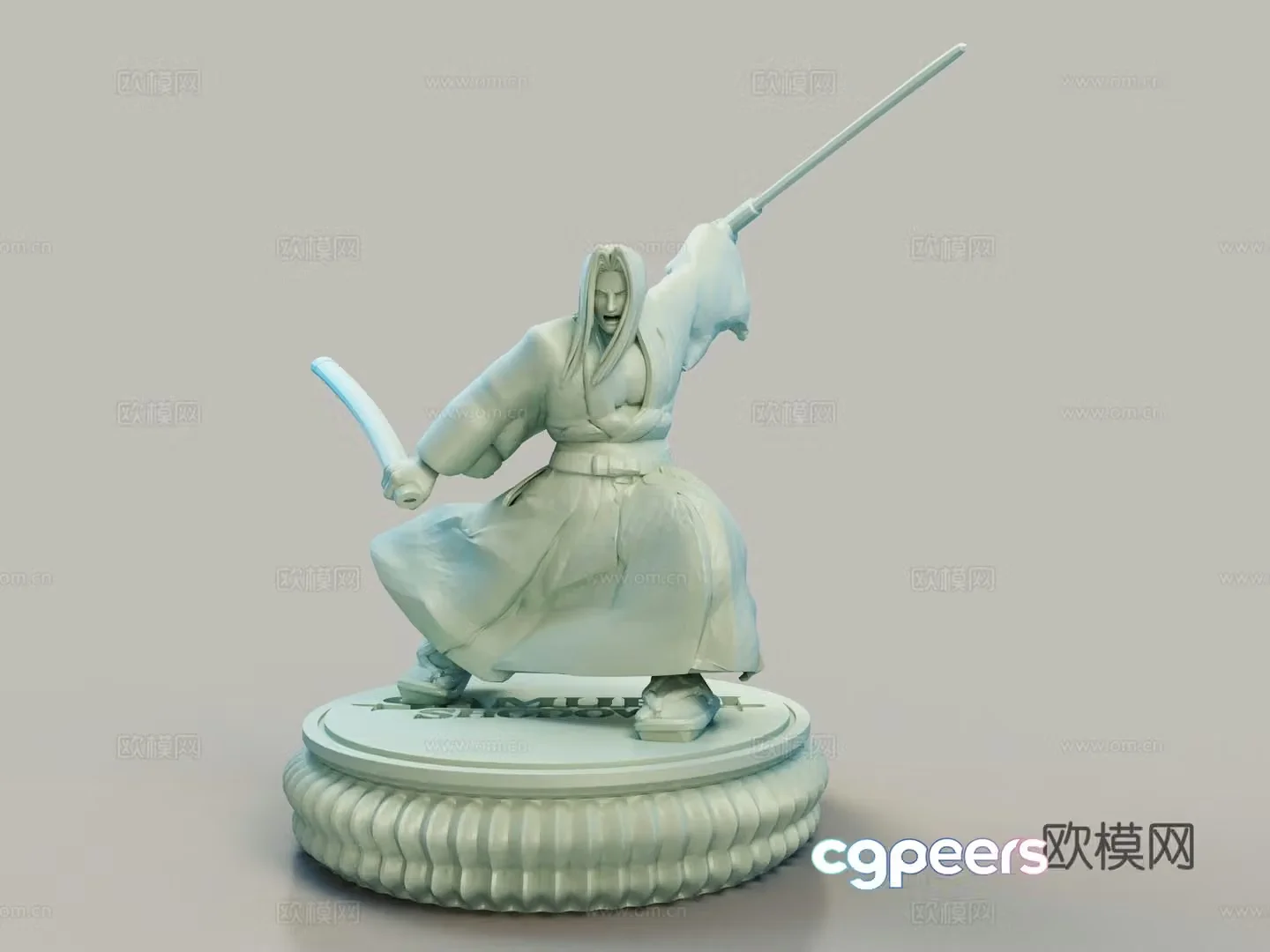 Game Character Game Character Yukyo Yuki Samurai 3D Model