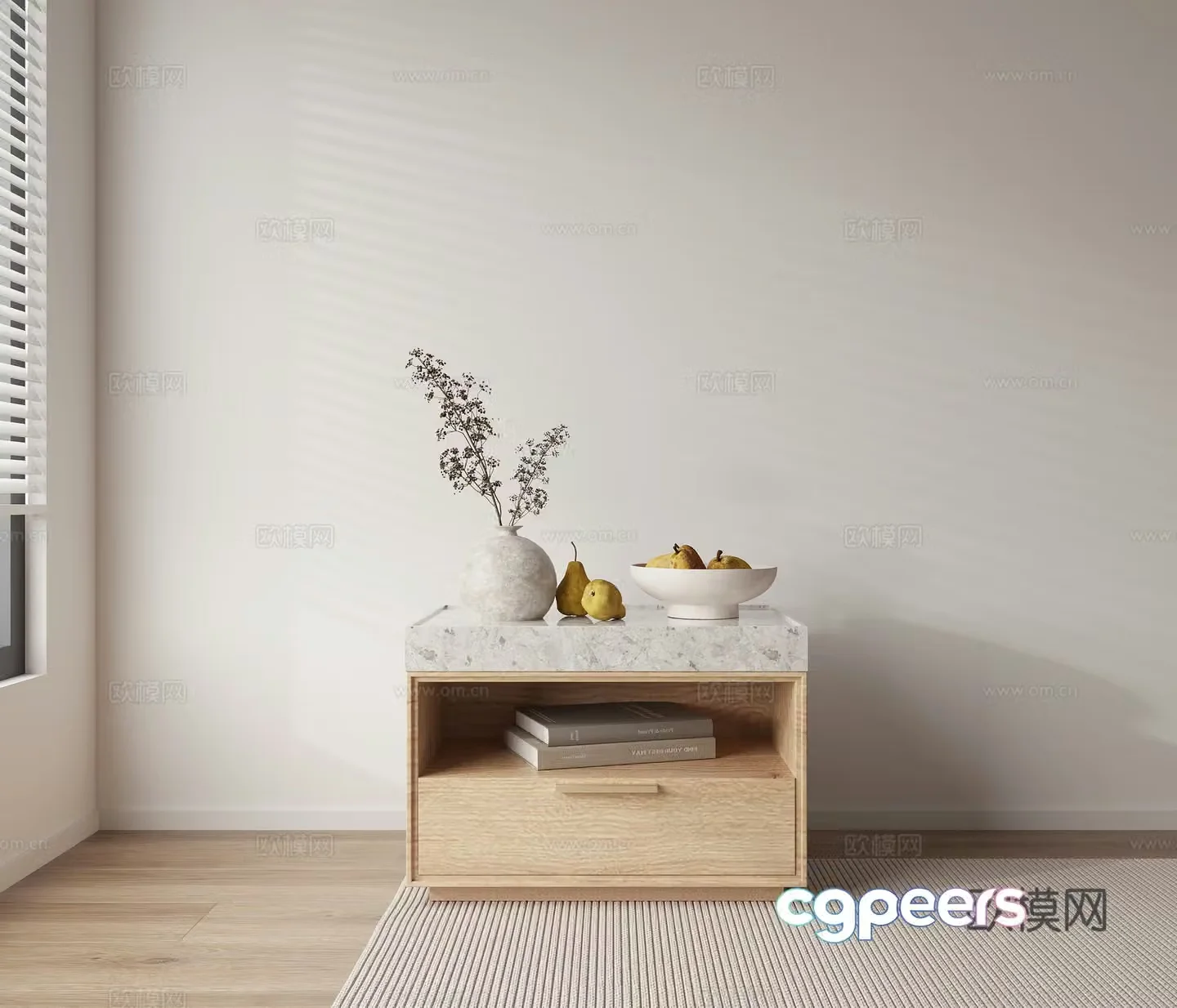 Bedside table 3d model