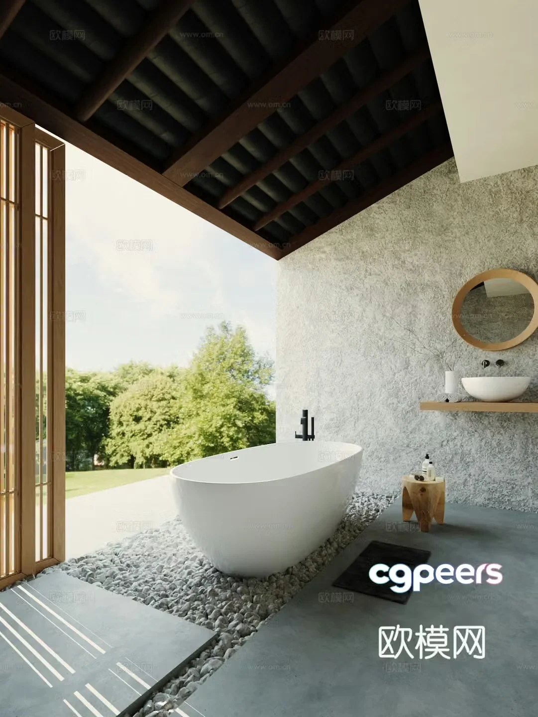 Modern bathroom 3d model