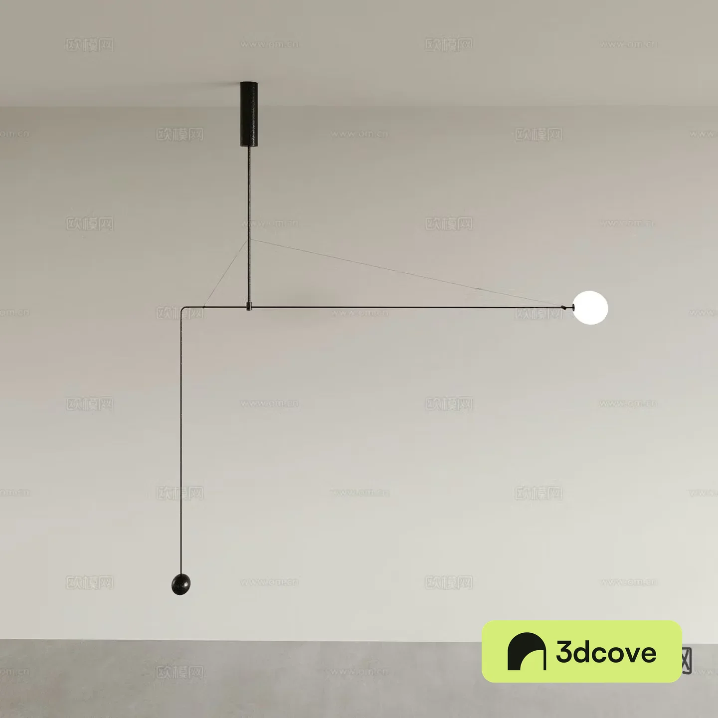 Modern long chandelier restaurant chandelier