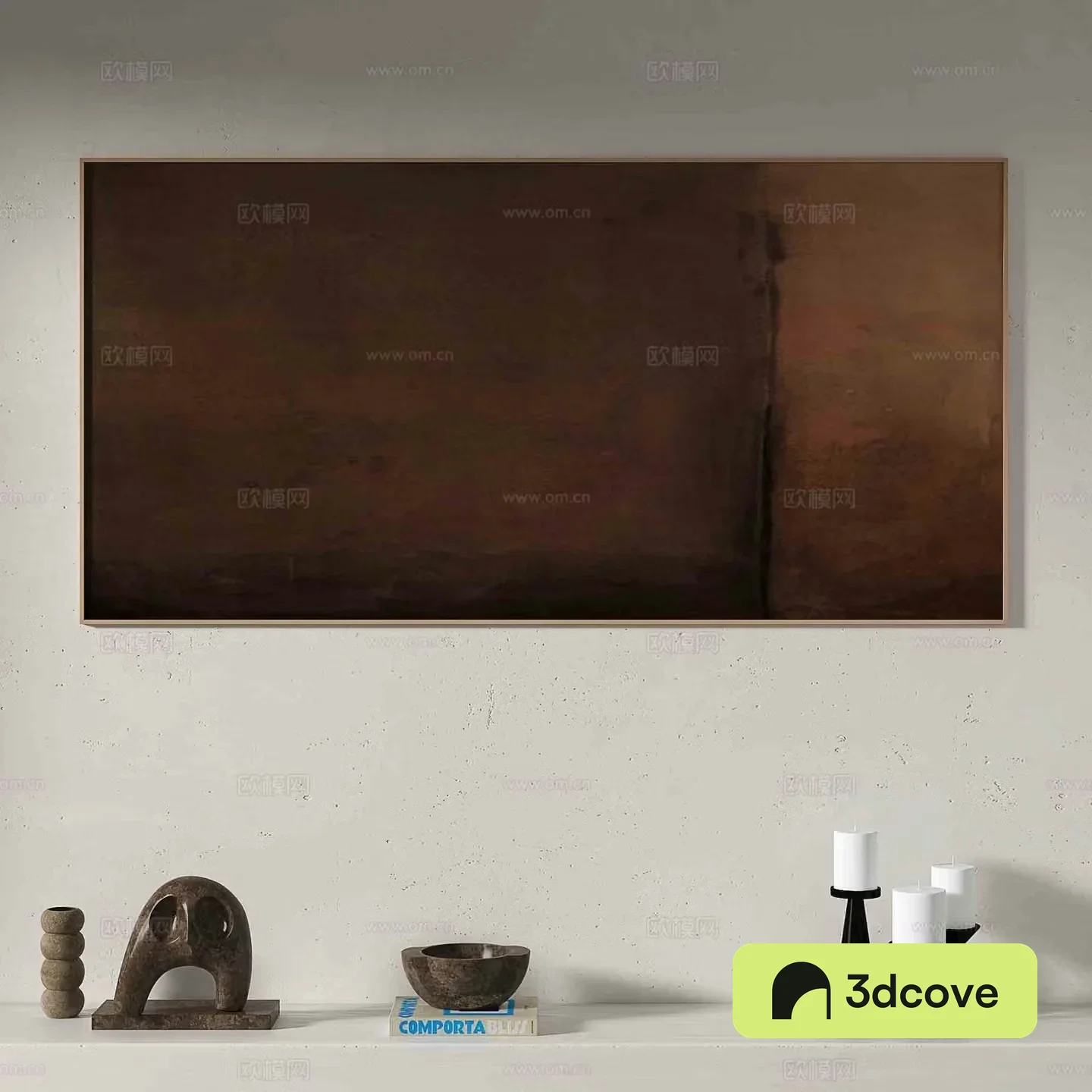 Wabi-sabi abstract painting decorative painting
