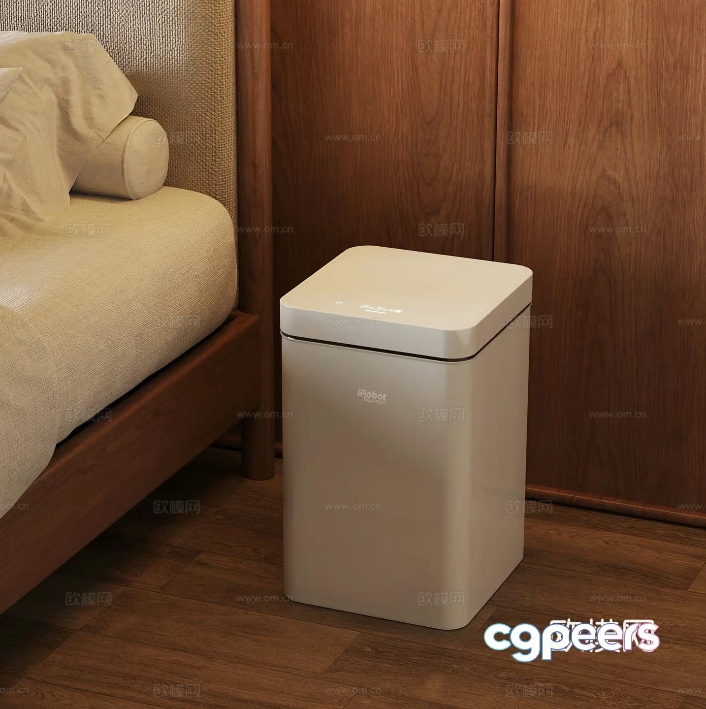 Modern trash can smart trash can 3d model