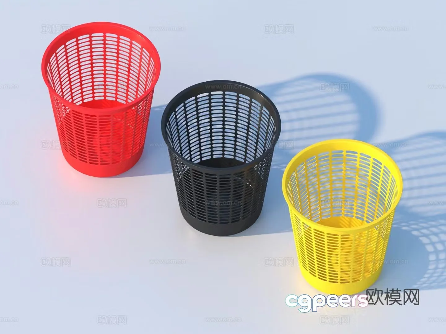 Trash can Indoor bin Trash can Recyclable bin 3D model