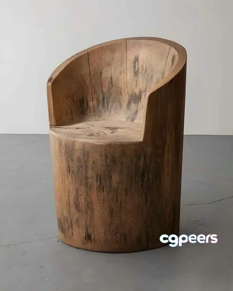 Wooden Chair 3D Model – 5101 – VRAY Render