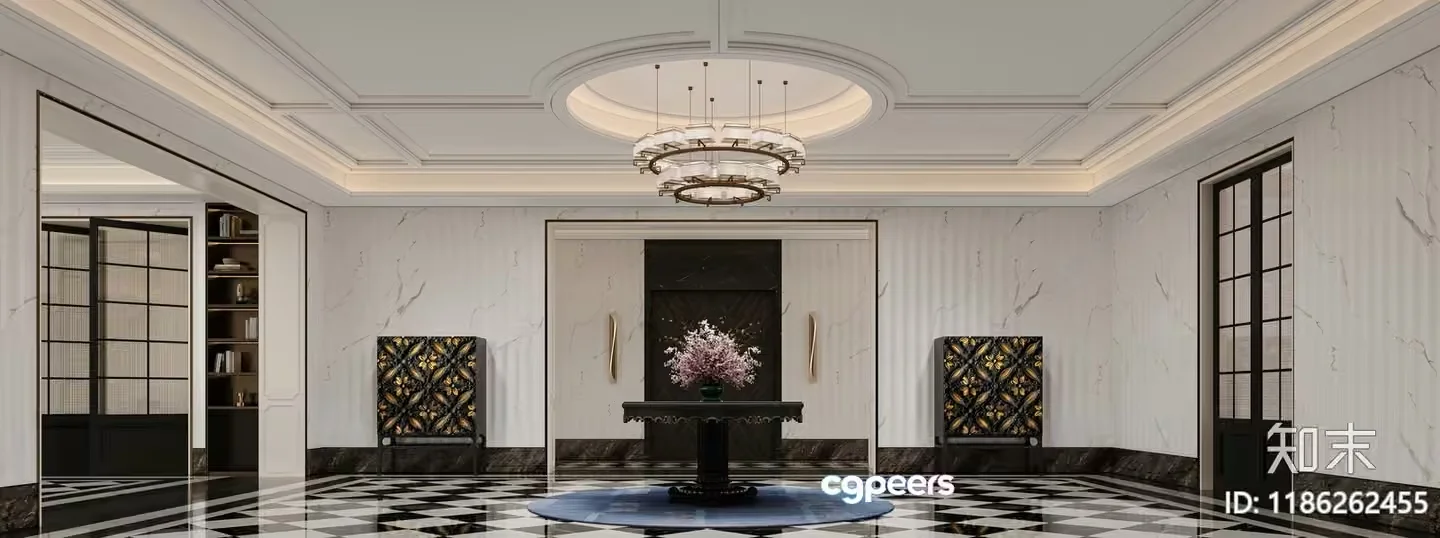 Modern Luxury Interior 3D Model – 1919 – VRAY Render