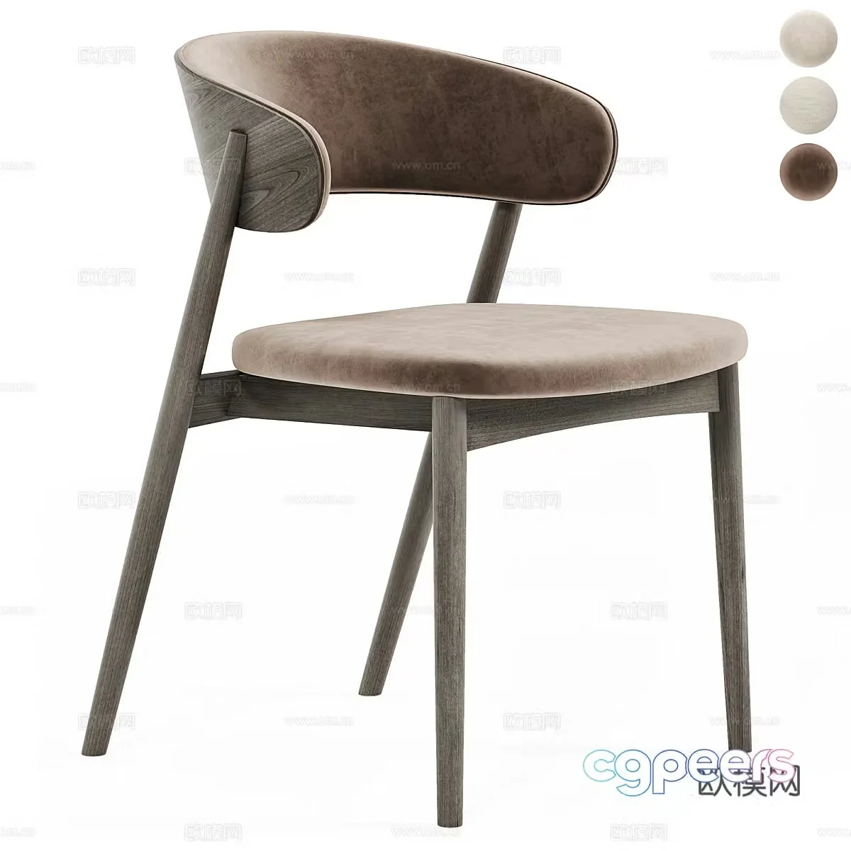 New Chinese dining chair 3D model