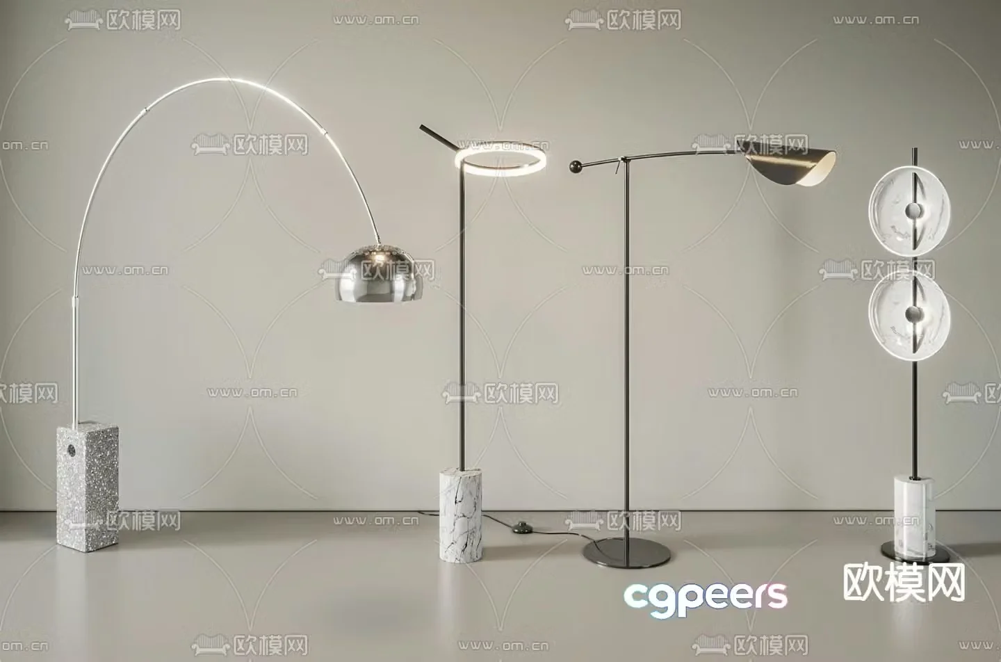 Modern floor lamp 3d model