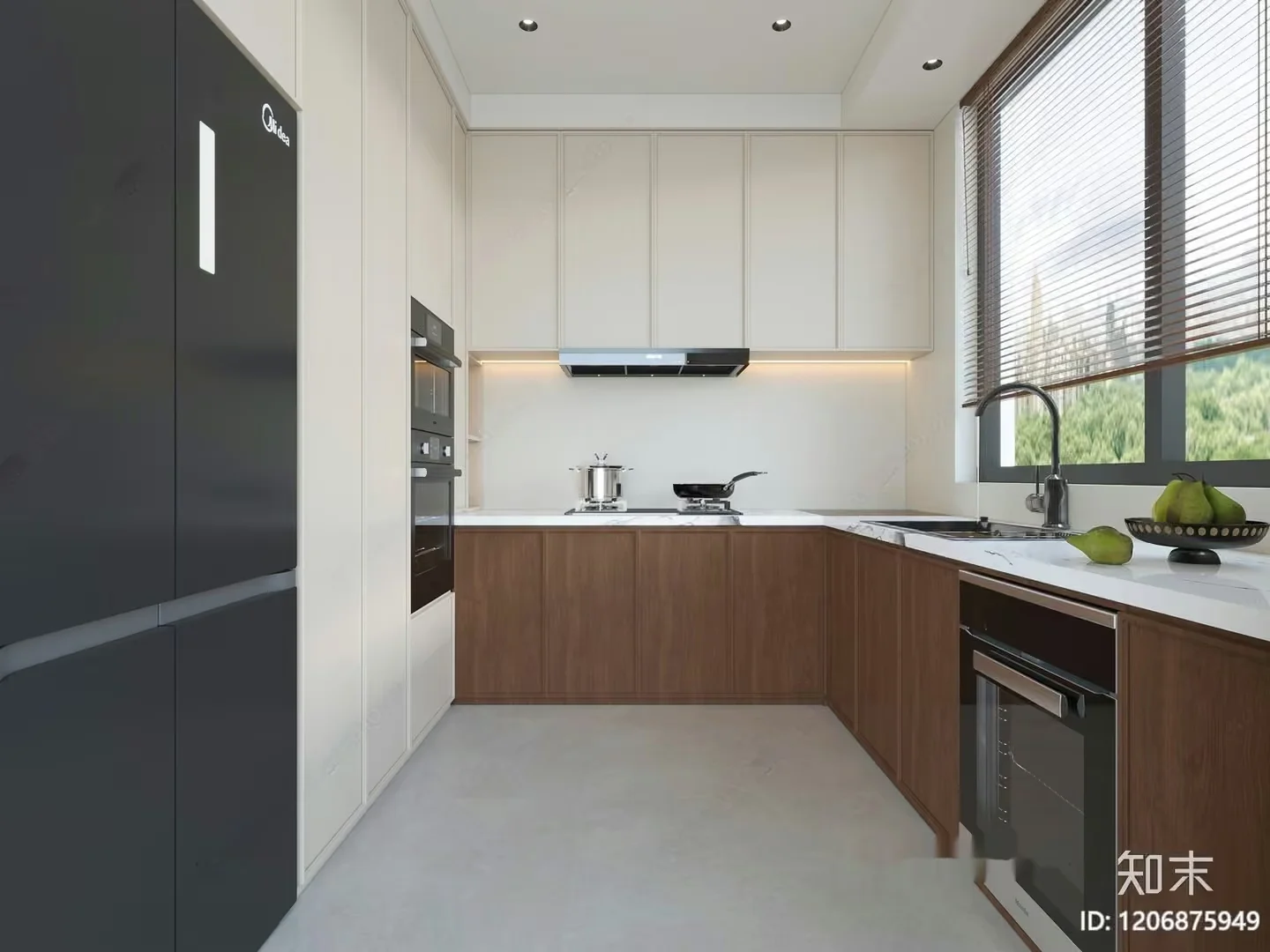 Modern Kitchen 3D Model – 22176 – VRAY Render