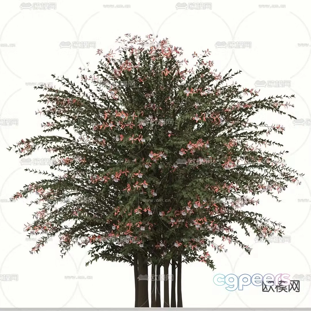 Landscape tree tree tree flower tree 3d model
