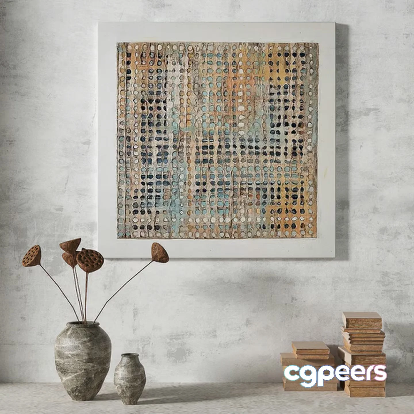 Modern Art Piece 3D Model – 9732 – VRAY Render