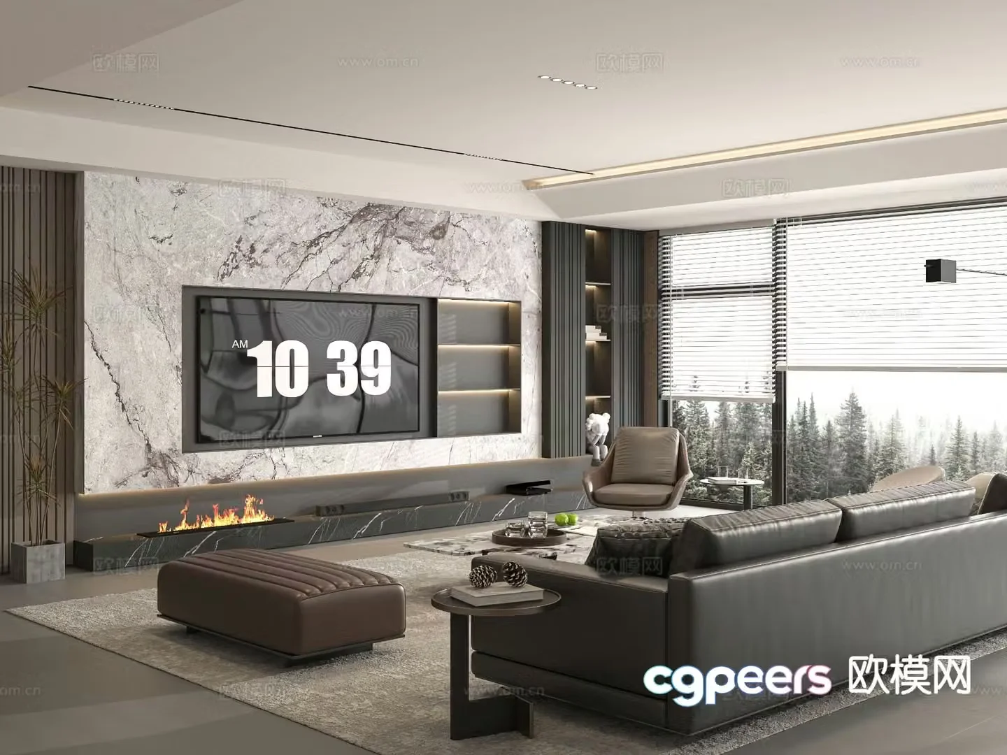 Italian living room 3d model