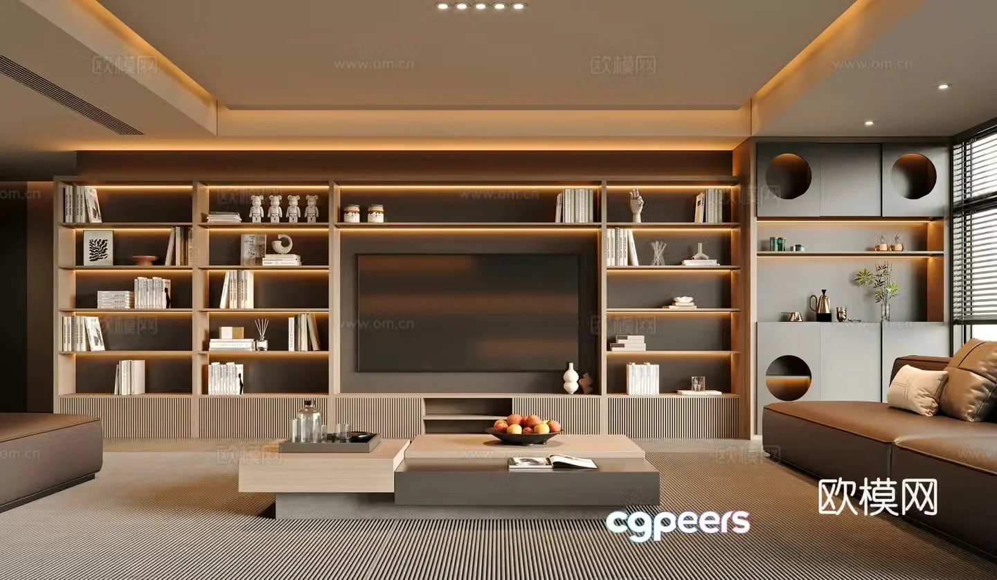Modern living room 3d model