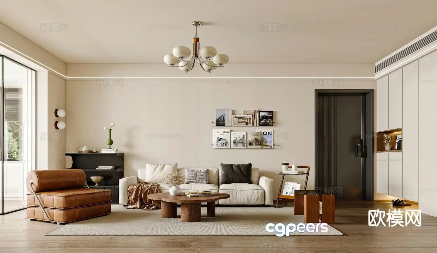 Medieval style living room 3D model
