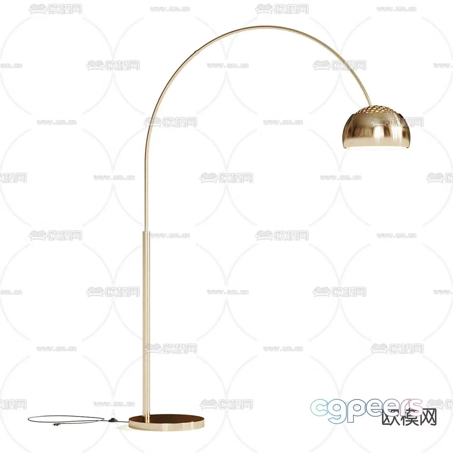 Flos Arco Light light luxury floor lamp 3d model