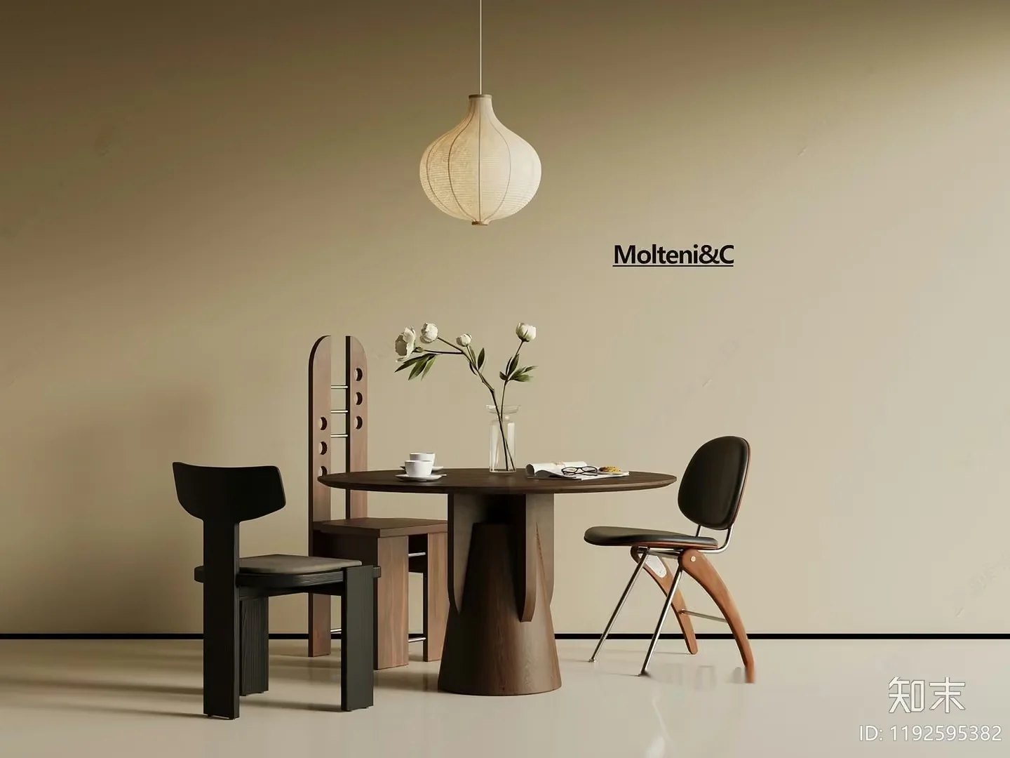 Modern Dining Room 3D Model – 5186 – VRAY Render