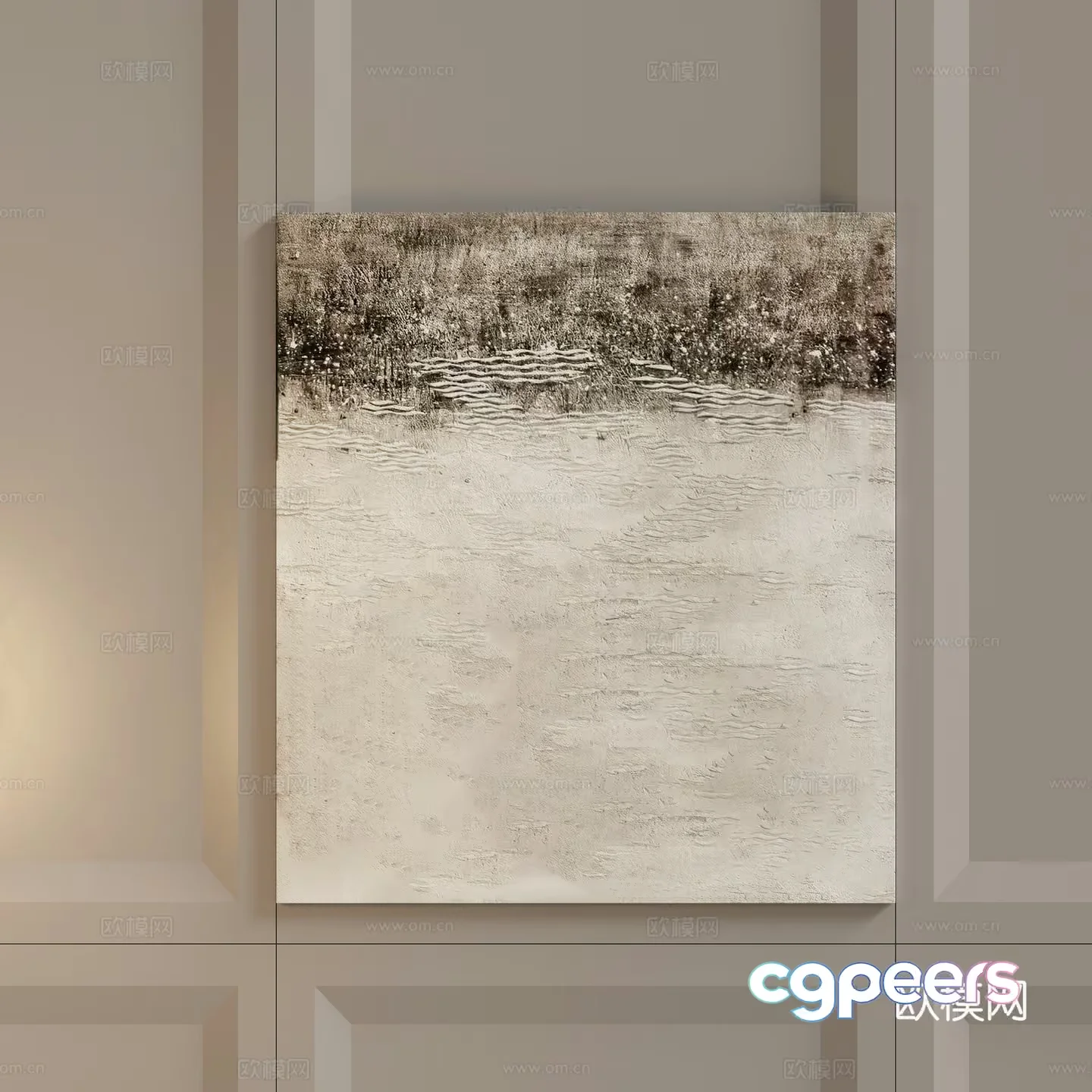 A Minimalist Landscape Painting 3D Model – 15722 – VRAY Render