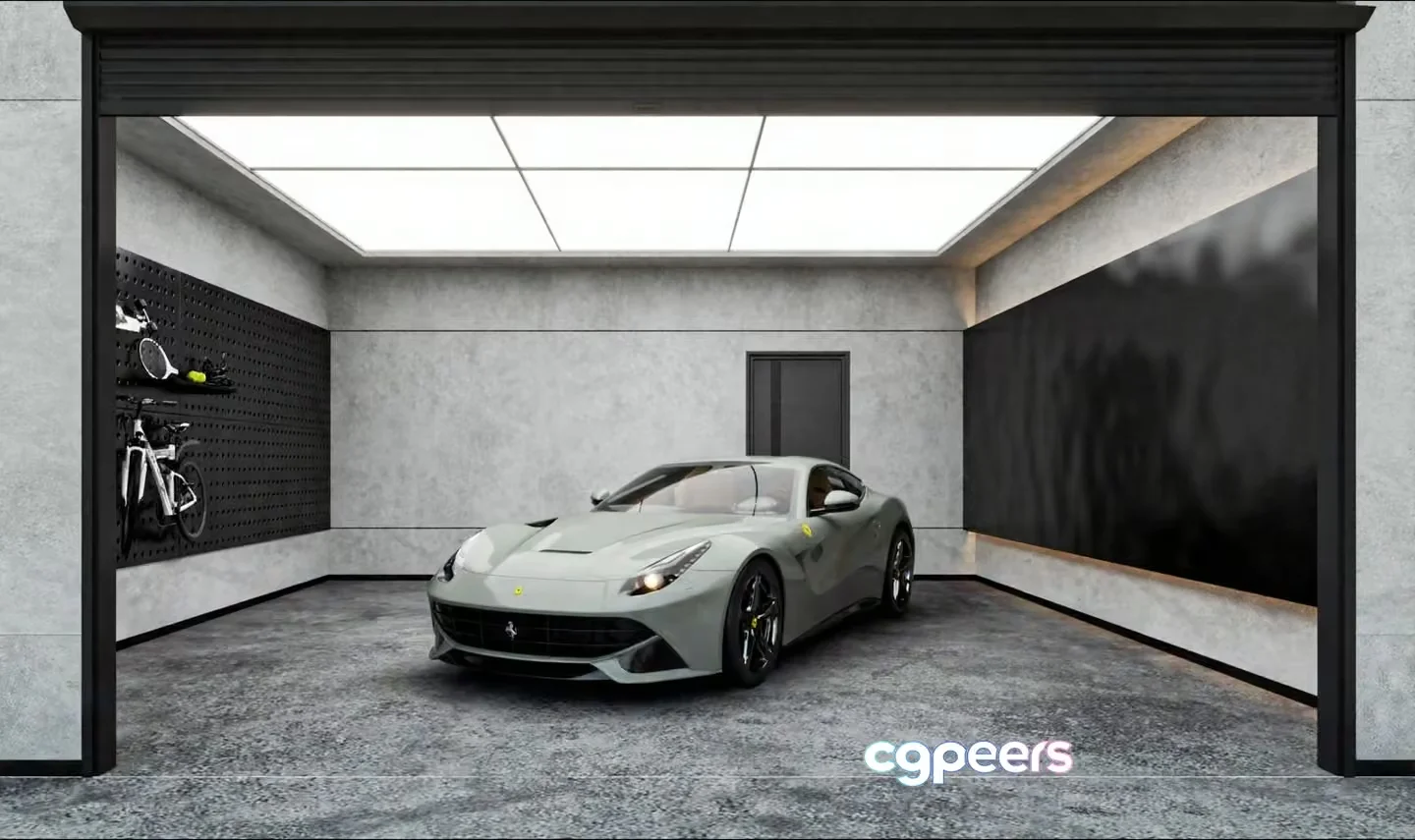 A Sleek High-End Sports Car 3D Model – 8949 – VRAY Render