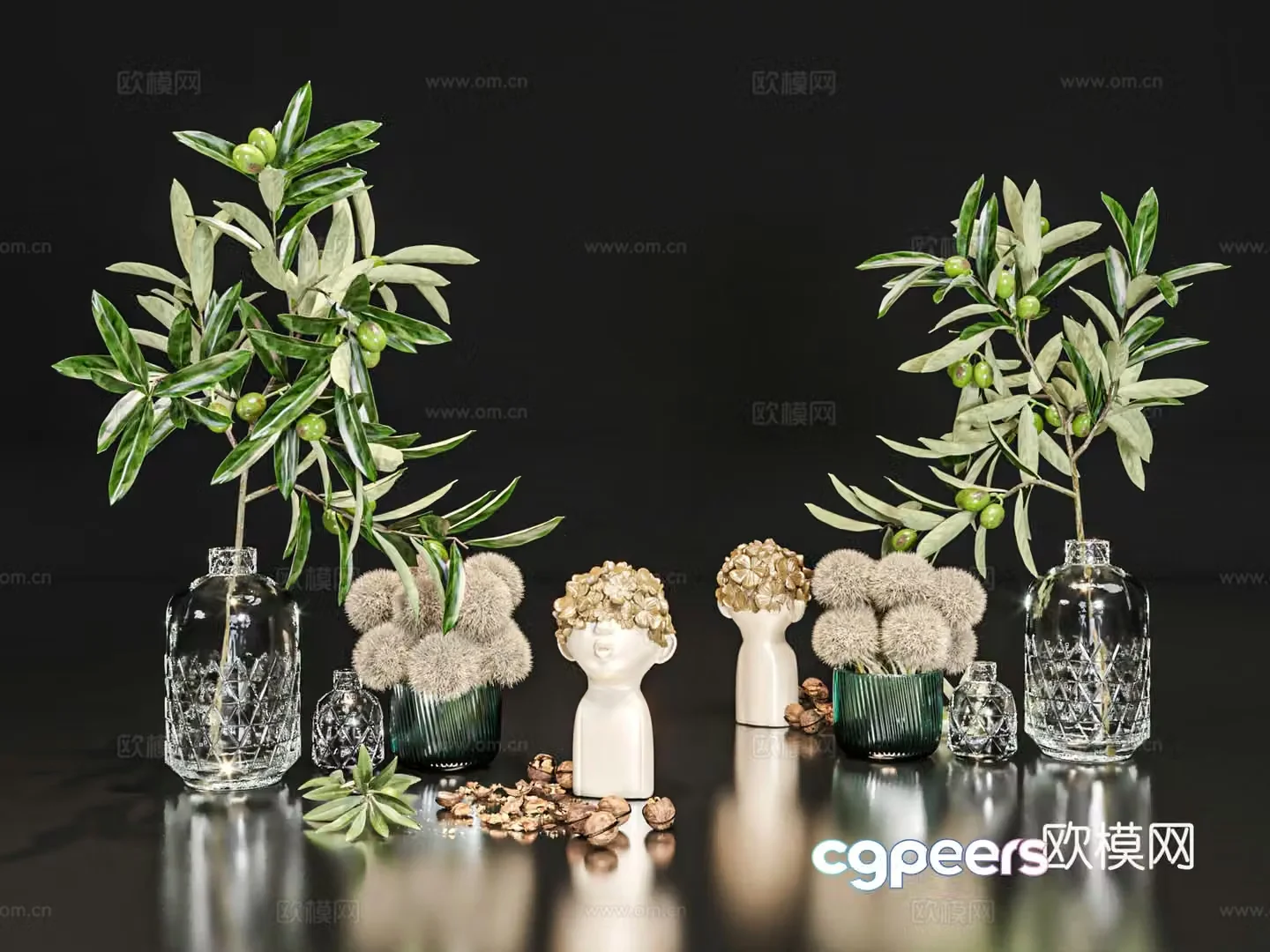 Ornaments vase crafts 3d model