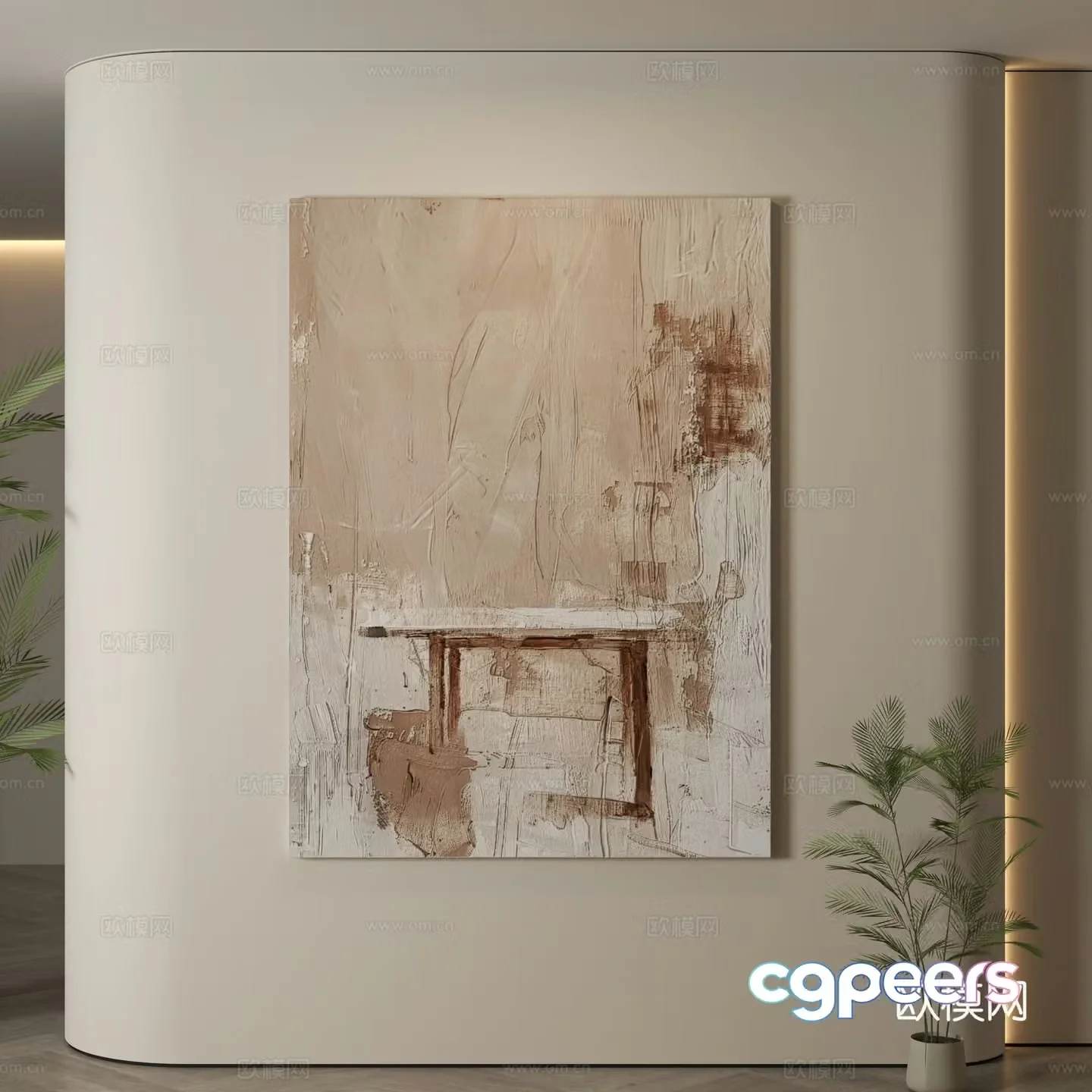 Modern decorative paintings Decorative paintings Modern hanging paintings Hanging paintings Simple hanging paintings 3D model