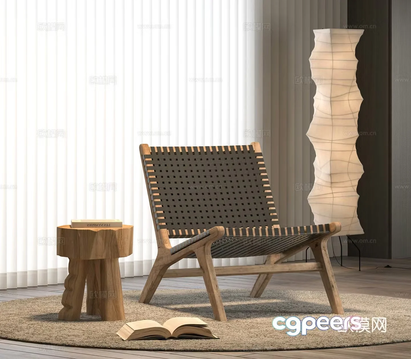 Wabi Sabi lounge chair 3d model