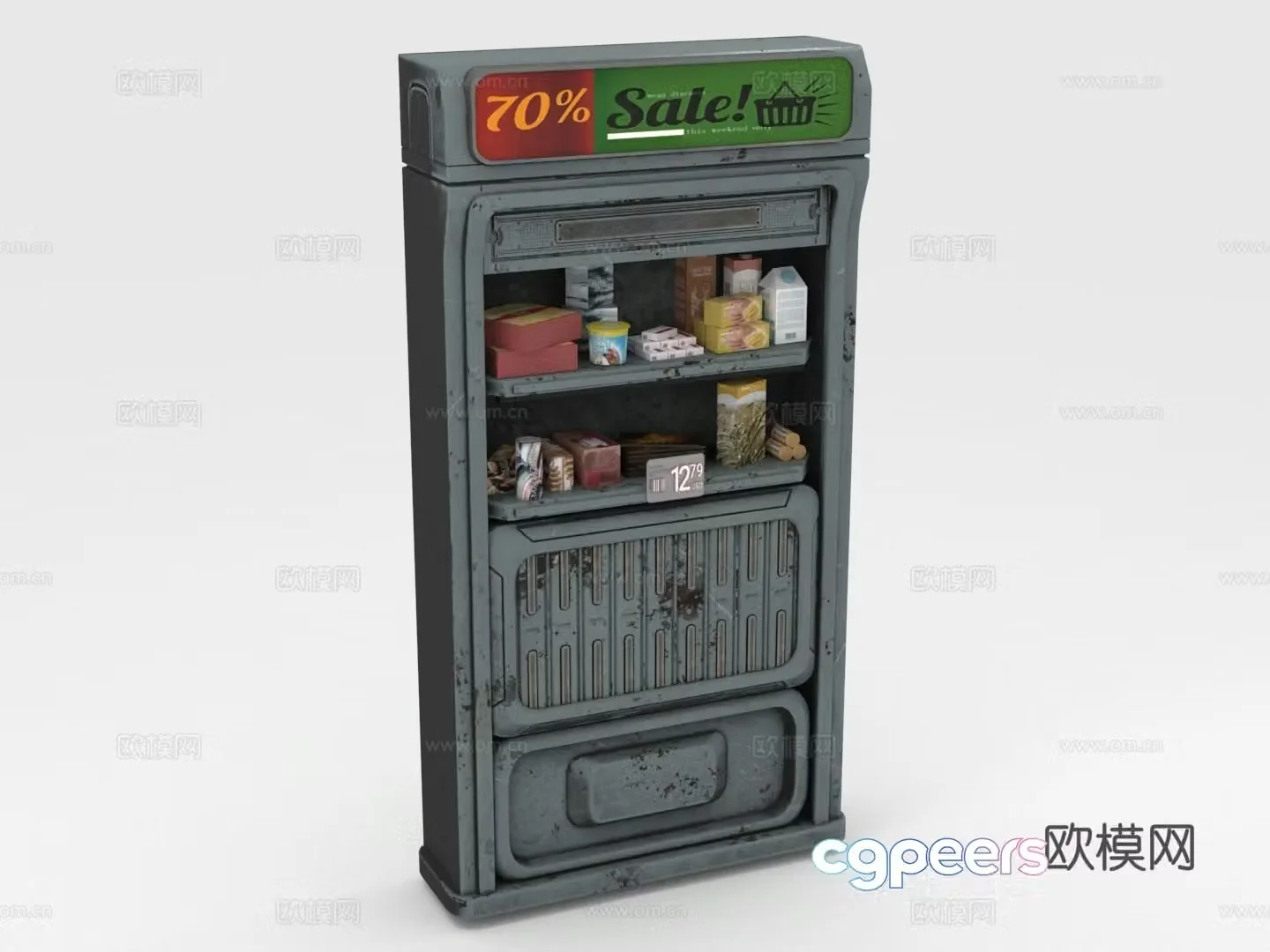 Shelf Display rack Storage rack Display rack 3D model