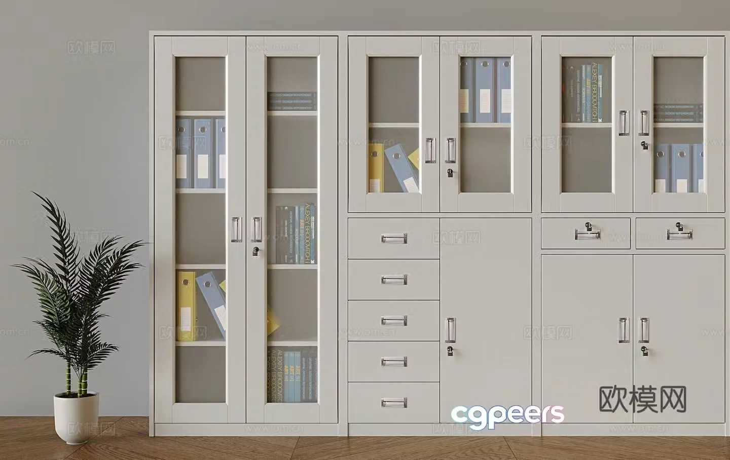 Modern filing cabinet filing cabinet 3d model