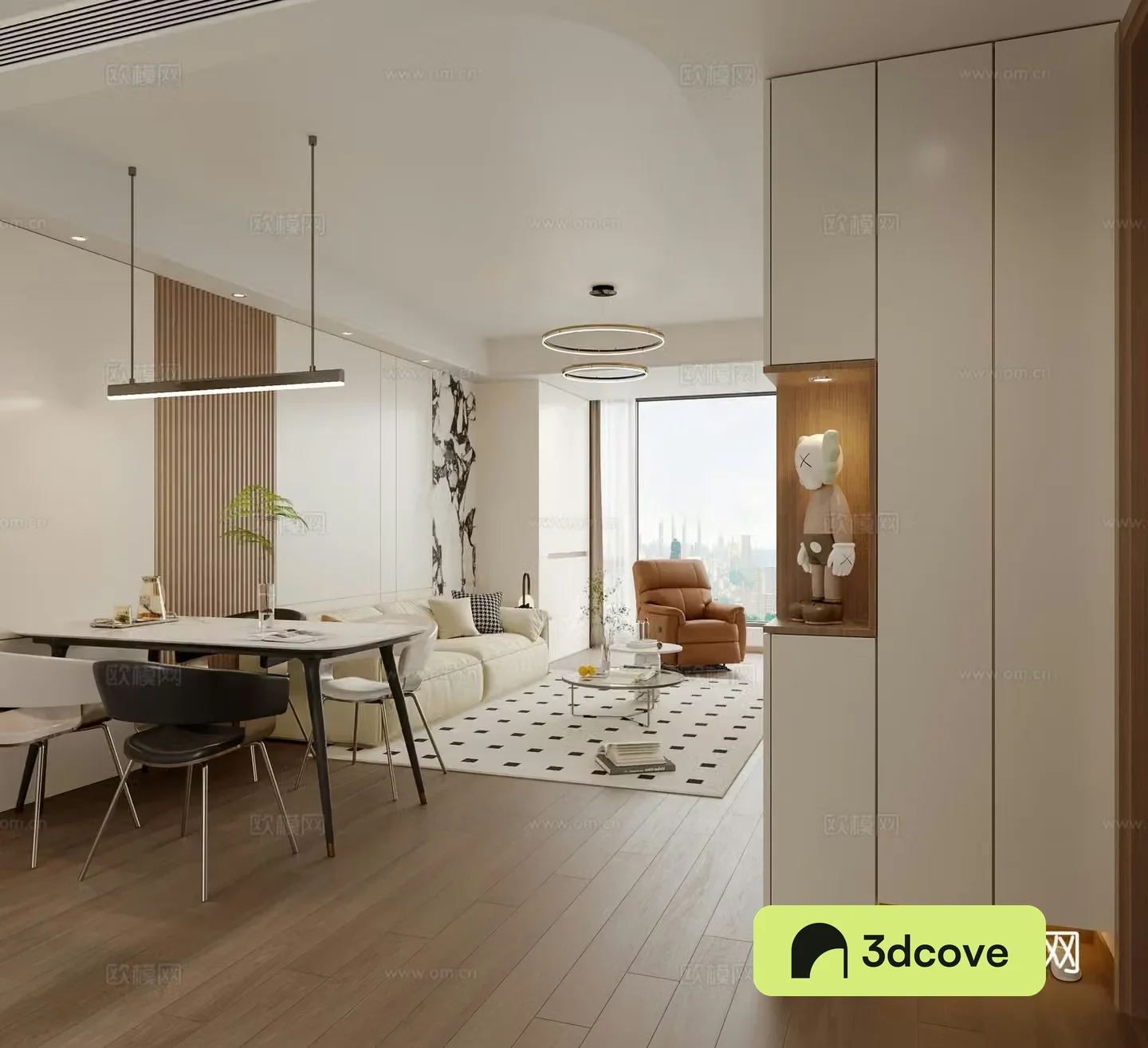 Modern restaurant Modern living restaurant Combination sofa Cream style Shoe cabinet Massage chair Simple