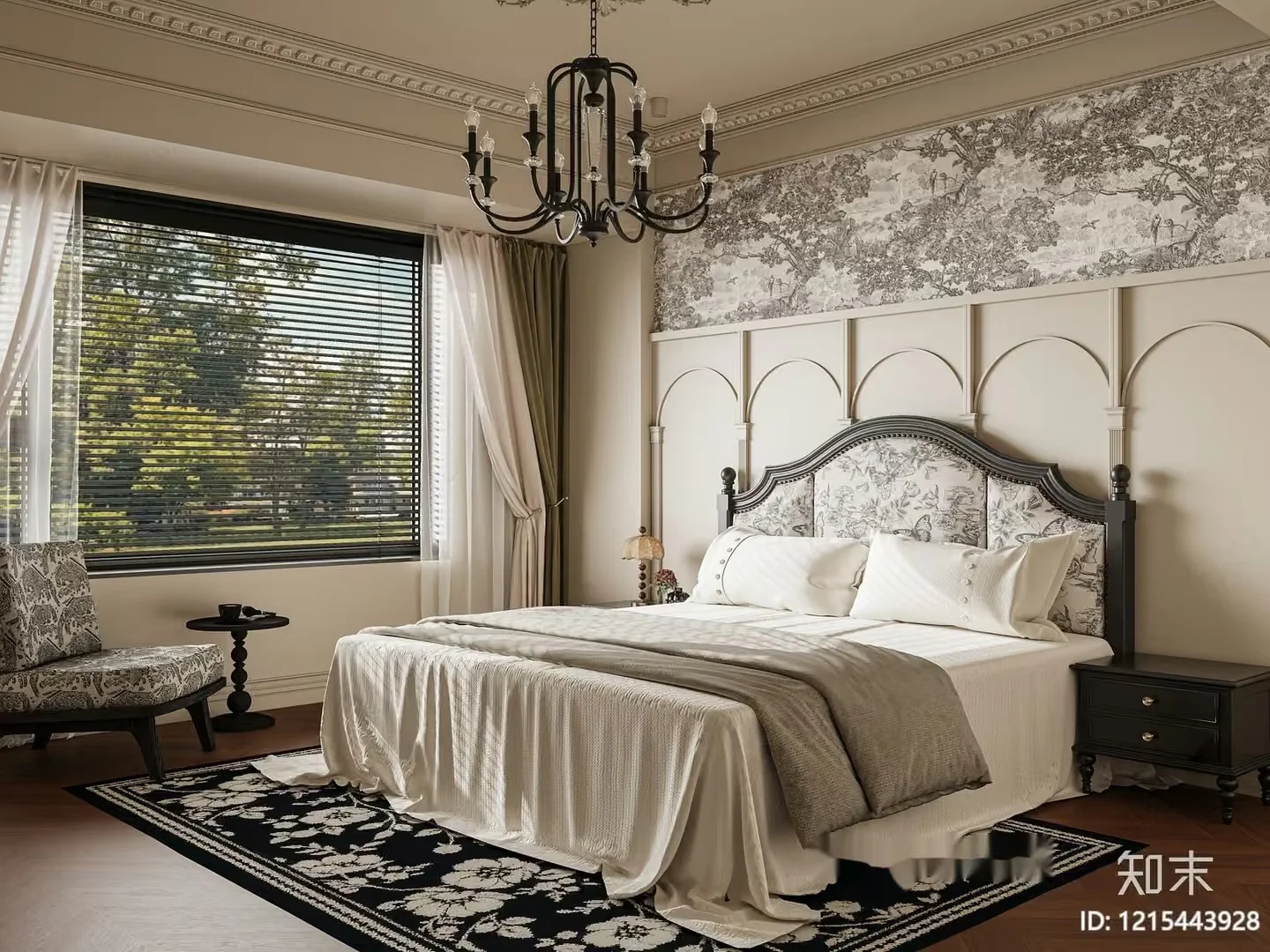 Cozy Bedroom 3D Model – 17990 – VRAY Render